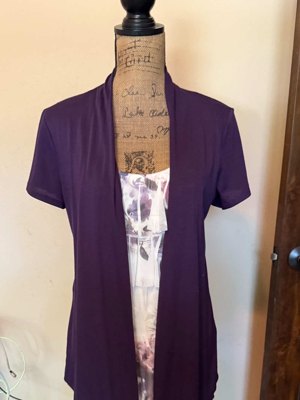Lovely purple two-fer blouse-Never worn